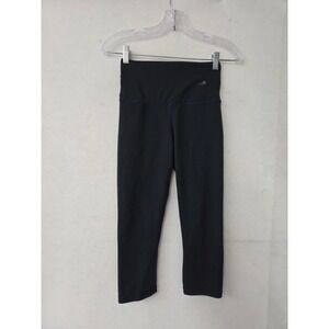 CompressionZ Capri Leggings Womens‎ XS Black High Waisted Workout Athletic Pants